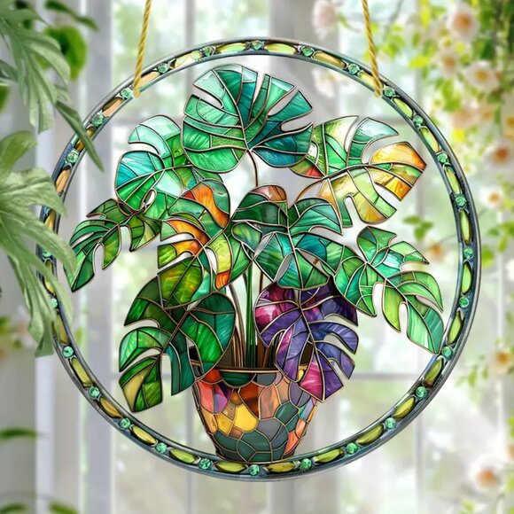 Other - 8" Potted Plant Suncatcher